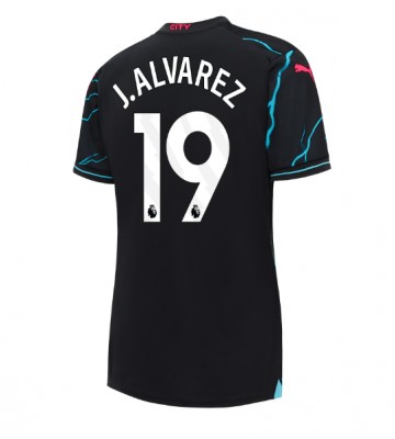 Manchester City Julian Alvarez #19 Tercera Equipación Mujer 2023-24 Manga Corta